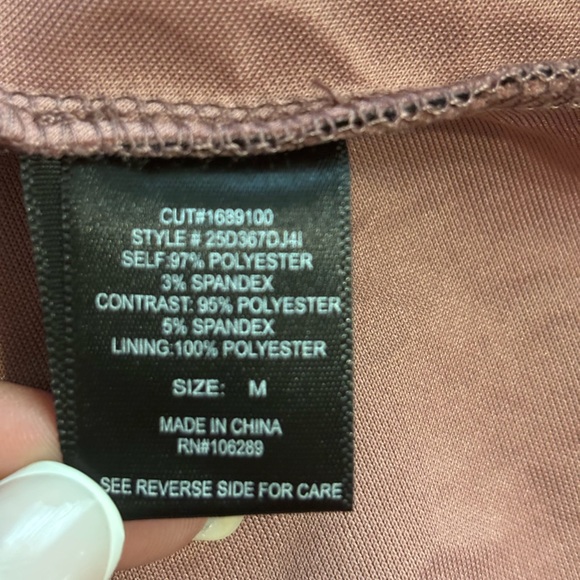 TRIXXI Skater Dress Mesh Neckline, Velvet Florals - Picture 9 of 9